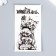 Tattoo on the body black "cat games" 10.5x6 cm