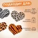 Thermalrotransfer "animal hearts", 19.3 × 16 cm, 4 design