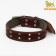 Collar combined leather/tarpaulin, dimensionless, 83 x 4.5 cm, Osh 20-70 cm, brown