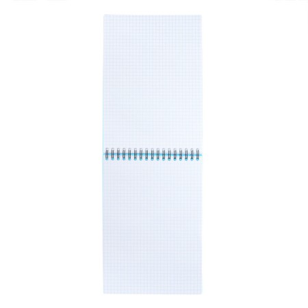 Notepad for spirals A5, 80 sheets, cage, Erichkrause "Mirage", plastic cover silk -screen cover, OFSET BELICE 100%, blue-7