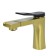 Bronze de Luxe ELEMENT EL02XGB sink mixer, pour 130 mm, brass, gold/black 1004280