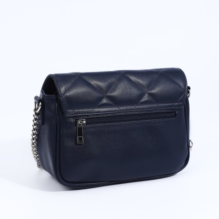 Richet bag on a magnet, outer pocket, long belt, blue color-1