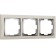 Frame for 3 posts WL03-FRAME-03-VORY, ivory color