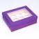 Packaging for 12 cupcakes with a window, lilac, 32.5 x 25.5 x 10 cm