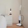 Vacuum cleaner 2 in 1 KT-5157-3, vertical, steam, 1000 watts, 1.2 l, heating 30 seconds, white and blue