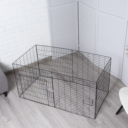Animal aviary "Pigzon" 6 sections on clips 60 x 60 cm, Sh.p. 37-40 mm, folding, black-2