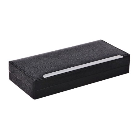 Handle Gift ball in the leatherette case rotary style Black/silver.-4