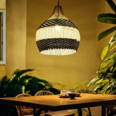 Ceiling Lamp from Rotan "Yudi", 1 × 120 W, E27, 60 × 60 × 40 cm