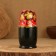 Matryoshka 5 puppet "Nata" with God's cow, 14-15cm, manual painting.