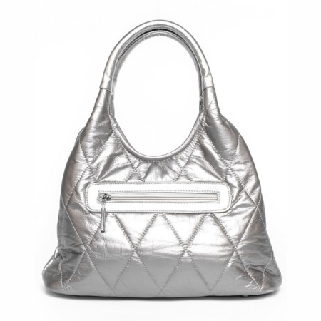 Women's bag, eco -leather, Ludor silver, 33x15x22 cm-1