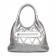 Women's bag, eco -leather, Ludor silver, 33x15x22 cm