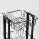 Strack Trade Universal Folding 3 baskets, on wheels, 35 × 35 × 76 cm, black color