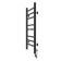 Two -heated towel rail Laris lavender ChKCh, 300x700 mm, 8 crossbars, right, black