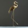 Figure "Stork" black gold, 90x27x13cm