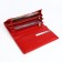 Women's wallet on magnet, red color
