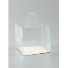PVC box for desserts 11 x 11 x 11 cm