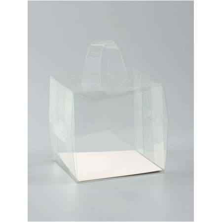 PVC box for desserts 11 x 11 x 11 cm