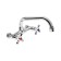Kitchen mixer Zein Z2485, wall, pour 20 cm, Crane Box Brass 1/2 ", Chrome