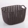 Storage basket with handles "Weaving", plastic, 17 × 12.5 × 10.5 cm, color mix