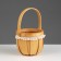 Wicker basket, sequoia, d13khn11/22.5 cm, natural with a edging