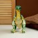 Soft toy "dinosaur", 35 cm, green color