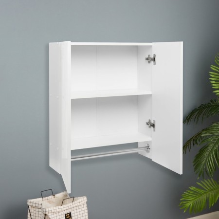 Bathroom cabinet with a barbell, white, 70 x 60 x 20 cm-5