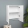 Bathroom cabinet with a barbell, white, 70 x 60 x 20 cm
