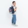 Baby backpack on lightning, blue color