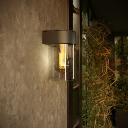 Wall lamp Elektrostandard, Atrani E27 110x110x185 mm, IP43, black color-3