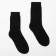 Men's socks woolen, black color, size 39-43