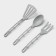 A set of kitchen utensils Prestige, 3 objects, color gray color