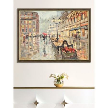 Reproduction of the picture "Kuznetsk bridge", 50x70, frame (45-1311)-6