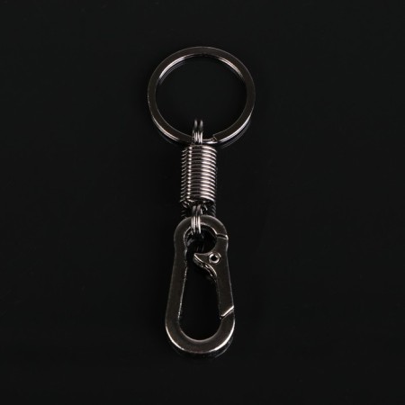 Cartage keychain, clamp, dark chrome-3