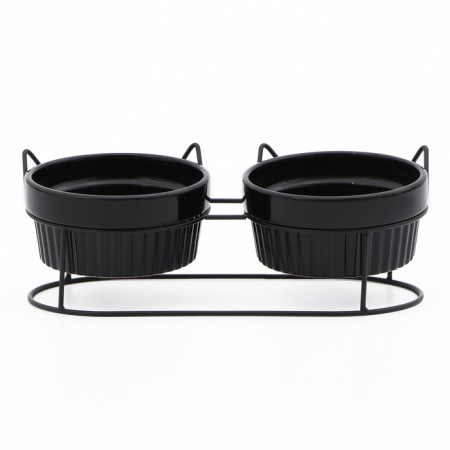Ceramic bowls on a stand 2 x 250 ml-3