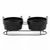Ceramic bowls on a stand 2 x 250 ml
