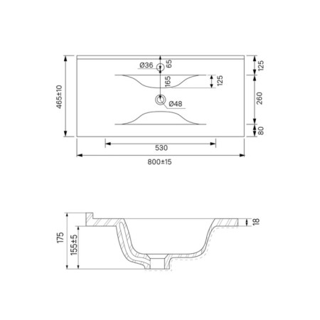 Furniture shell IDDS 013 Edifice 0138000i28, 80 cm-2