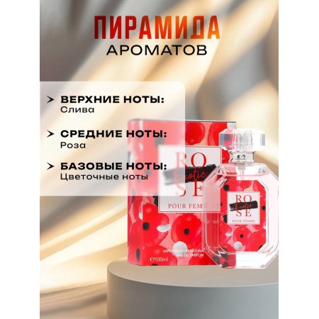 Women's toilet water Kiss Rose, 100 ml-1