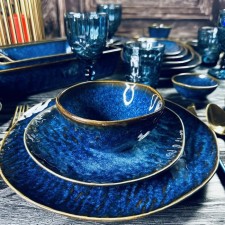 Set of salad bowls Lenardi Aquamarine, 12x6.5 cm, 6 pcs