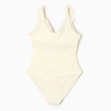 Swimsuit female adhesive minku Milk color, size 42-7