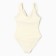 Swimsuit female adhesive minku Milk color, size 42
