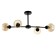 Svetogor chandelier "Form" 4x60W E27 Black 81x49x39cm