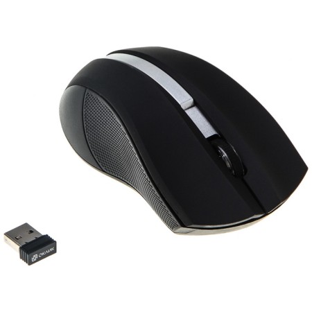 Mouse Oklick 615MW Black/Optical silver (1000dpi) wireless USB (2but)-1