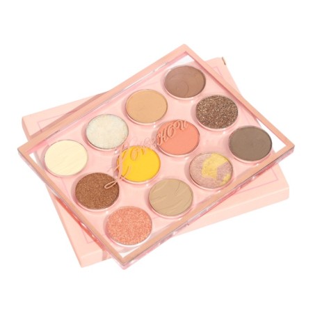 Professional palette of shadow shallows Volcano of 12 colors