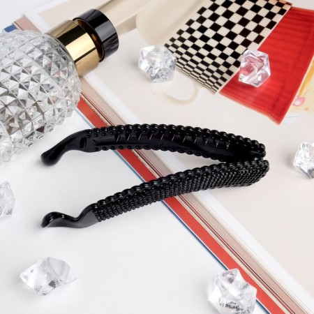 Banana for hair "Scarlet" Classic, 11 cm, black-1