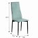 Chair "Wave", black/velor aquamarine