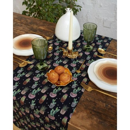 The path to the Ethel Succulents 40x149cm, 100% cotton, sarzha 190 g/m2-2