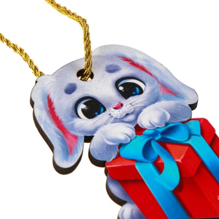 New Year's suspension "New Year! Bunny with a gift "-5