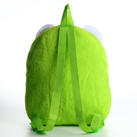 Plush Baby backpack for the girl "Kotopolushka", 30x25x7 cm-3