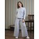 Trouser suit, size 52, color gray melange