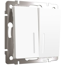 Two -clavy passage circuit breaker with backlight (white matte) W1122161